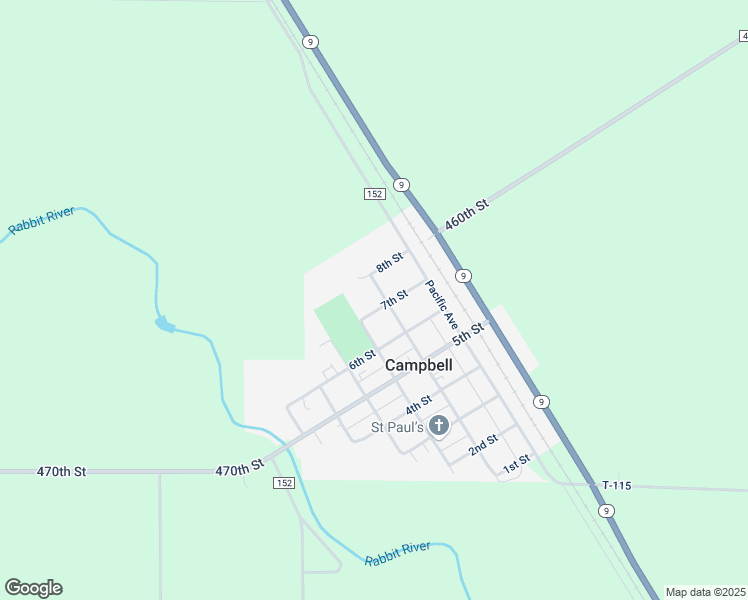 map of restaurants, bars, coffee shops, grocery stores, and more near 715 7th Street in Campbell