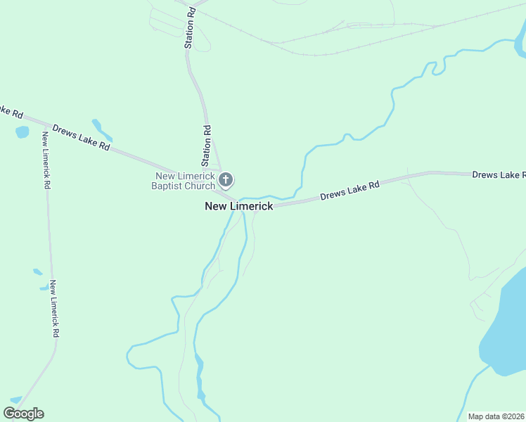 map of restaurants, bars, coffee shops, grocery stores, and more near 714 Drews Lake Road in New Limerick