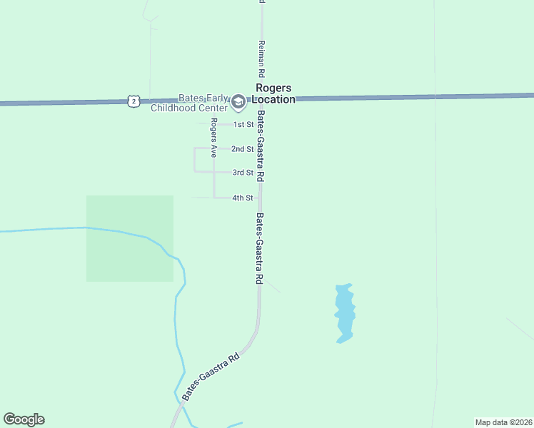 map of restaurants, bars, coffee shops, grocery stores, and more near 158 Bates-Gaastra Road in Iron River