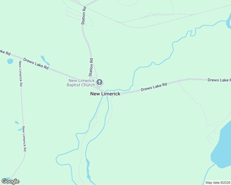 map of restaurants, bars, coffee shops, grocery stores, and more near 714 Drews Lake Road in New Limerick