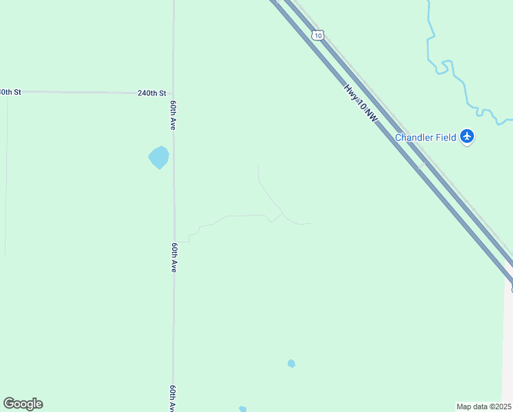 map of restaurants, bars, coffee shops, grocery stores, and more near 23554 60th Avenue in Randall