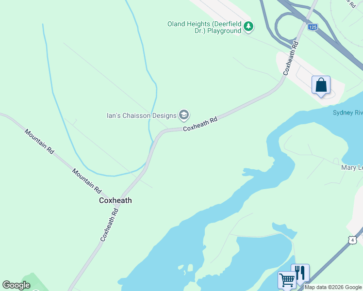 map of restaurants, bars, coffee shops, grocery stores, and more near 653 Coxheath Road in Sydney