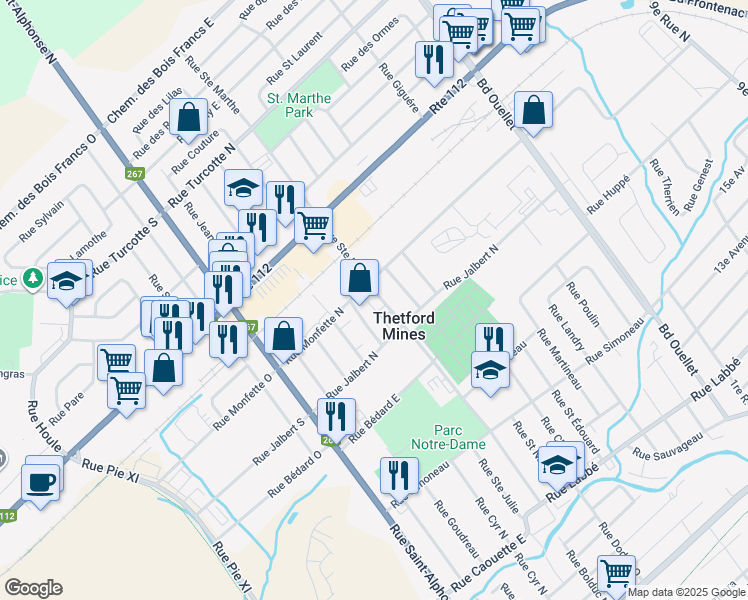 834 Rue Sainte Marthe, Thetford Mines QC Walk Score