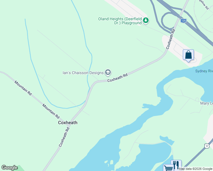 map of restaurants, bars, coffee shops, grocery stores, and more near 619 Coxheath Road in Sydney