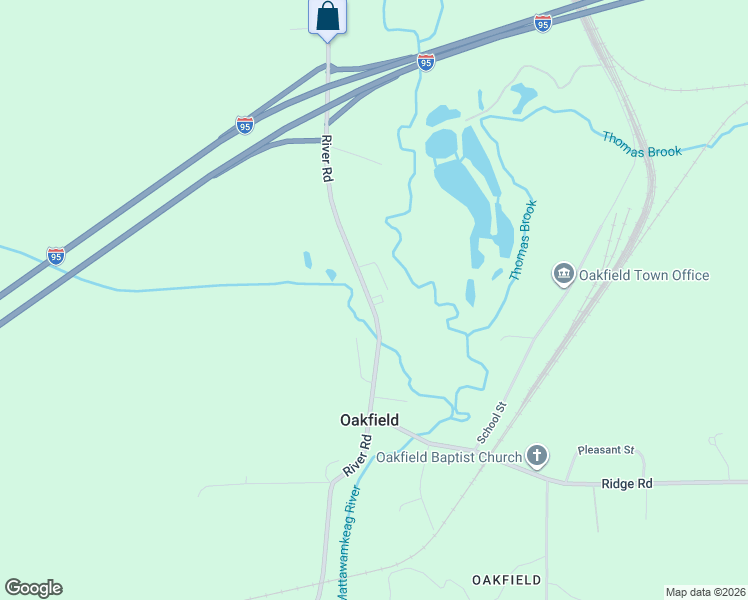 map of restaurants, bars, coffee shops, grocery stores, and more near 380 River Road in Oakfield
