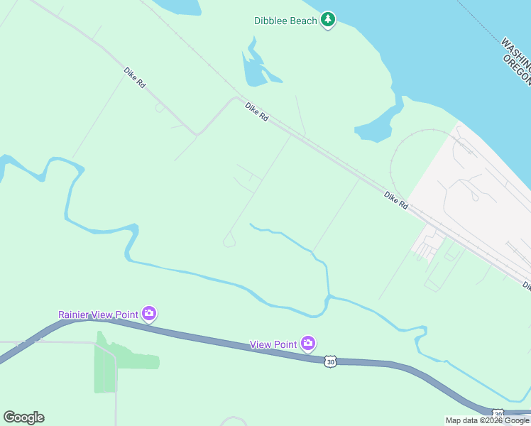 map of restaurants, bars, coffee shops, grocery stores, and more near 76346 Barton Road in Rainier