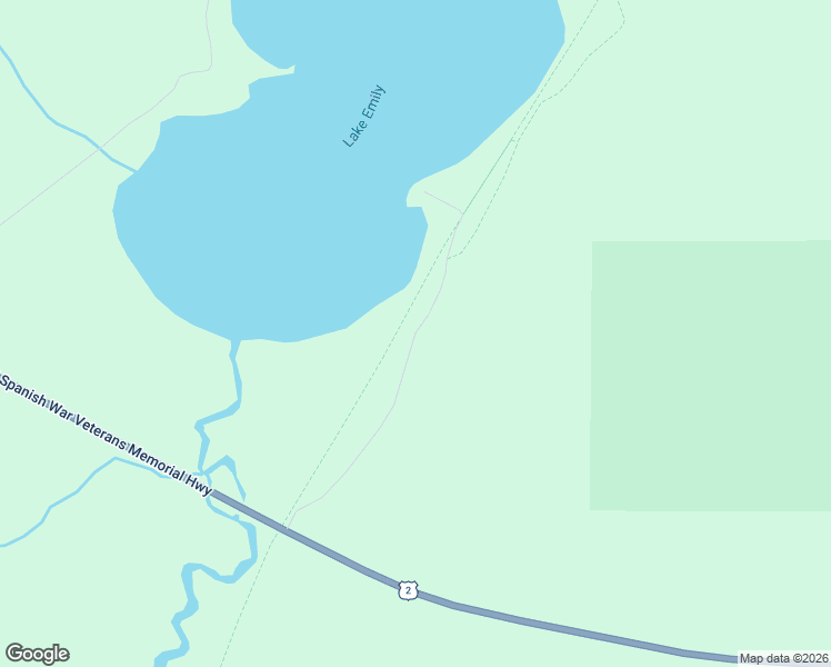 map of restaurants, bars, coffee shops, grocery stores, and more near East Lake Emily Road in Crystal Falls