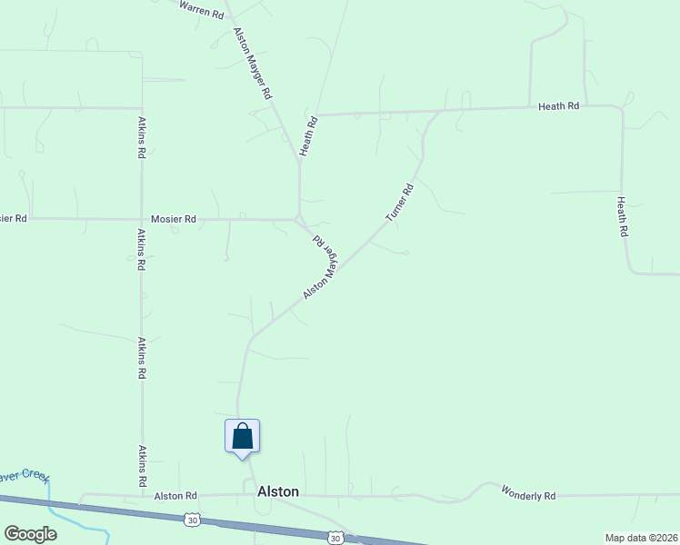 map of restaurants, bars, coffee shops, grocery stores, and more near 76522 Turner Road in Rainier