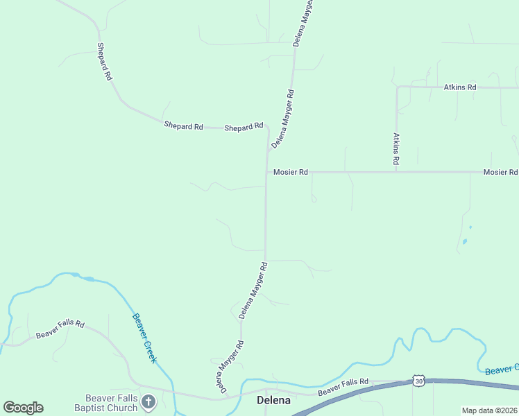 map of restaurants, bars, coffee shops, grocery stores, and more near 76521 Delena Mayger Road in Rainier