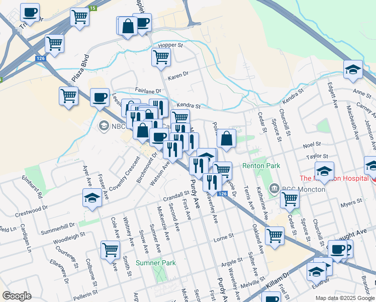 33 Mapleton Road, Moncton NB Walk Score