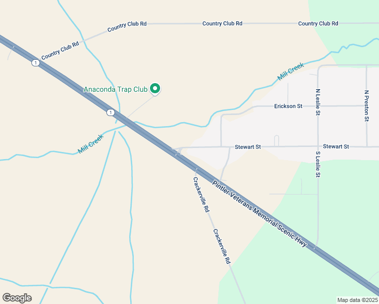 map of restaurants, bars, coffee shops, grocery stores, and more near 4 Stewart Street in Anaconda