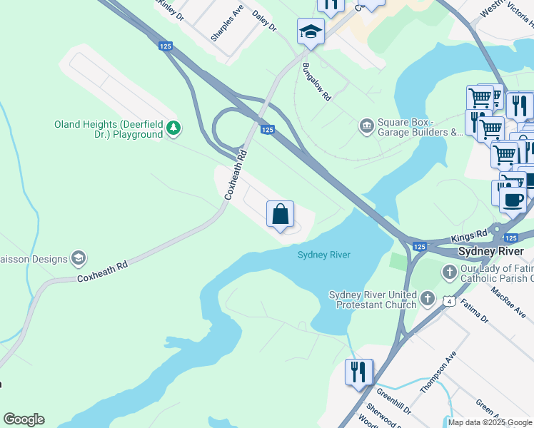 map of restaurants, bars, coffee shops, grocery stores, and more near 200 Leeside Drive in Sydney