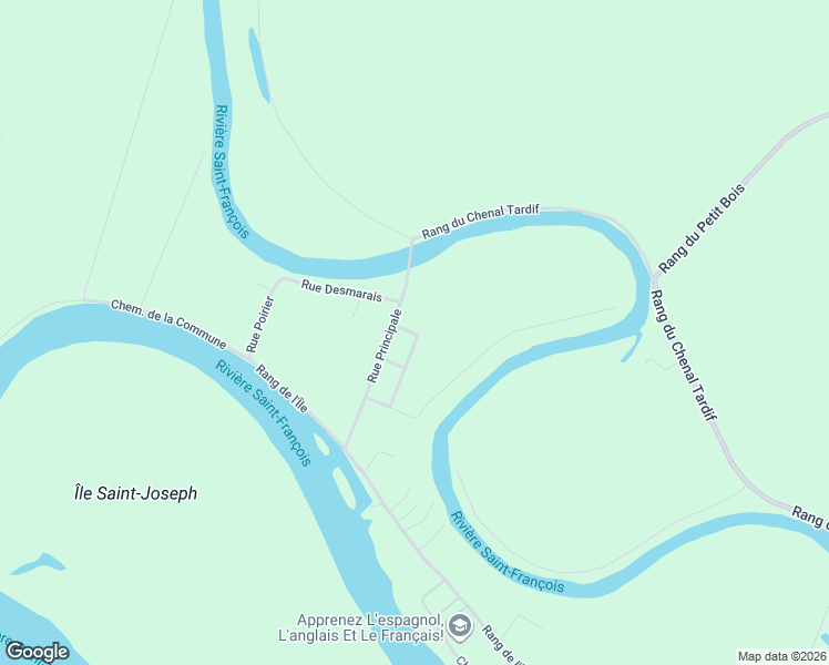 map of restaurants, bars, coffee shops, grocery stores, and more near 2e Avenue in Pierreville