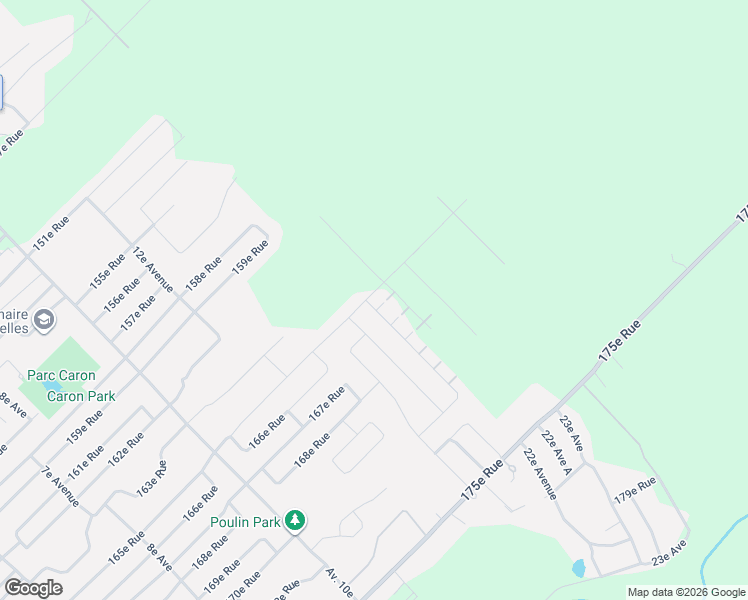 map of restaurants, bars, coffee shops, grocery stores, and more near 15435 Avenue 21e in Saint-Georges