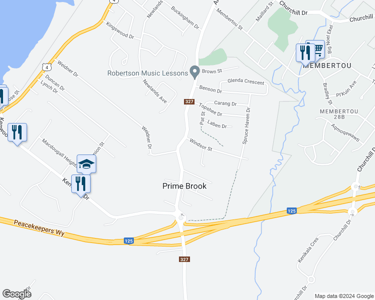 map of restaurants, bars, coffee shops, grocery stores, and more near 39 Jefferson Lane in Sydney