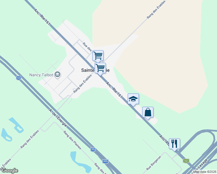 map of restaurants, bars, coffee shops, grocery stores, and more near 485 Rue des Bouleaux in Sainte-Eulalie