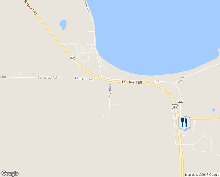 map of restaurants, bars, coffee shops, grocery stores, and more near 38957 118th Avenue in Onamia