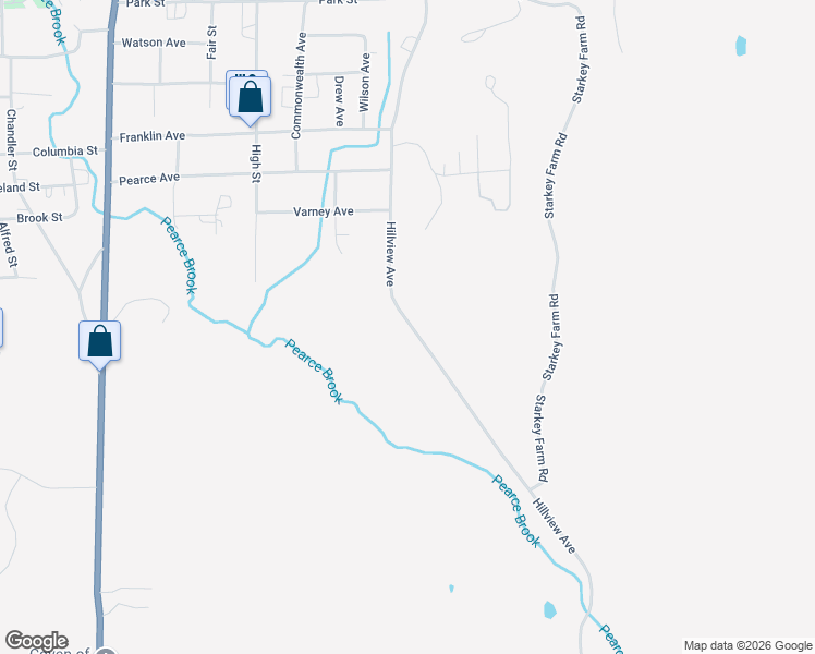 map of restaurants, bars, coffee shops, grocery stores, and more near 185 Hillview Avenue in Houlton