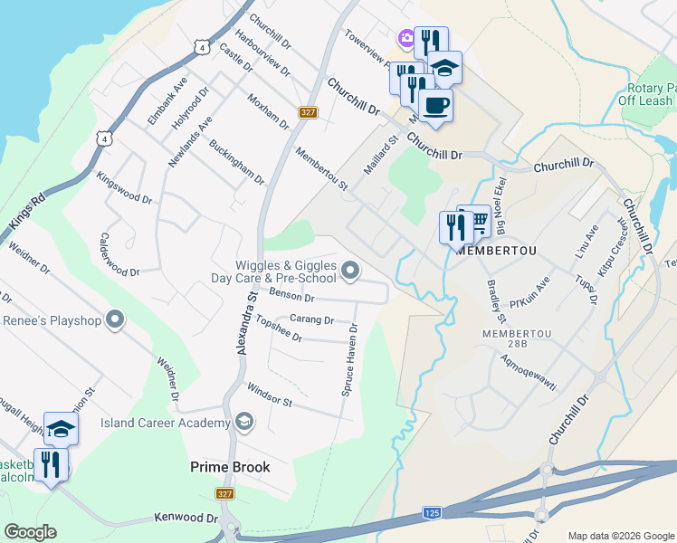 map of restaurants, bars, coffee shops, grocery stores, and more near 43 Glenda Crescent in Sydney