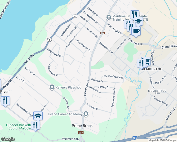 map of restaurants, bars, coffee shops, grocery stores, and more near 554 Alexandra Street in Sydney