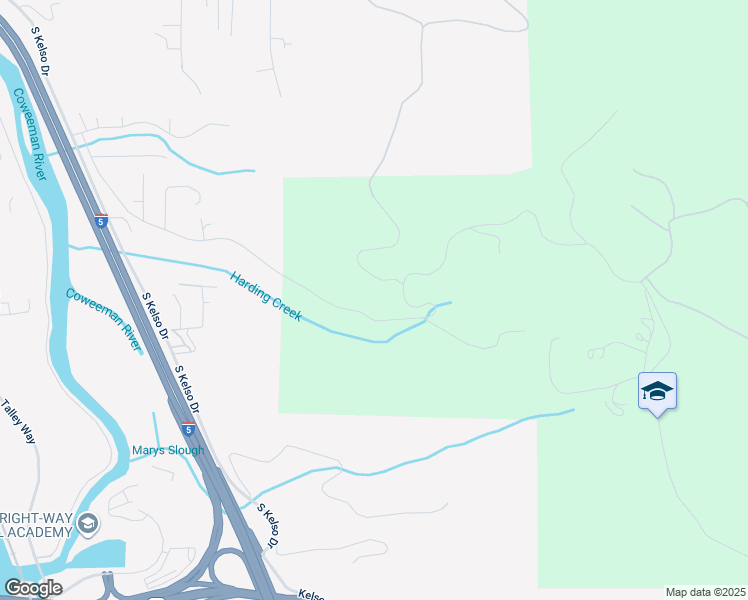 map of restaurants, bars, coffee shops, grocery stores, and more near 115 Tybren Heights Road in Kelso