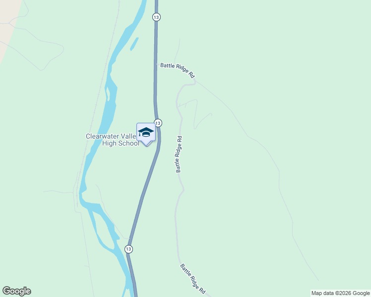 map of restaurants, bars, coffee shops, grocery stores, and more near 191 Battle Ridge Road in Kooskia