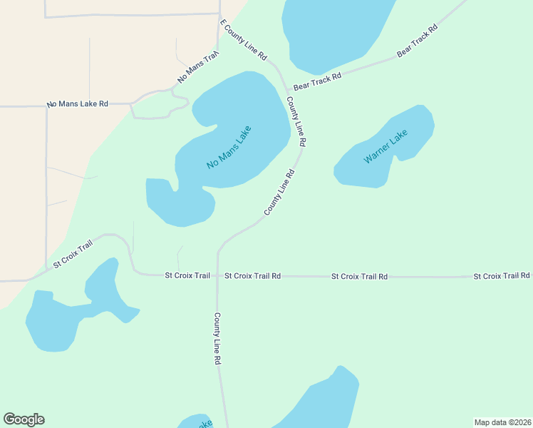 map of restaurants, bars, coffee shops, grocery stores, and more near N13401 East County Line Road in Minong
