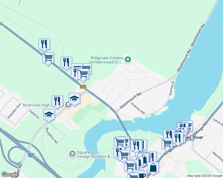 map of restaurants, bars, coffee shops, grocery stores, and more near 37 Kelmere Drive in Sydney