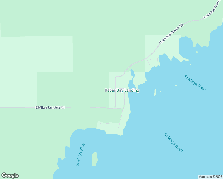 map of restaurants, bars, coffee shops, grocery stores, and more near 26900-28344 Point Aux Frenes Road in Chippewa