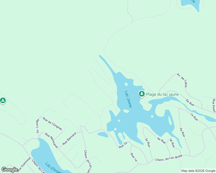 map of restaurants, bars, coffee shops, grocery stores, and more near 512 6e Rue Nord in Chertsey