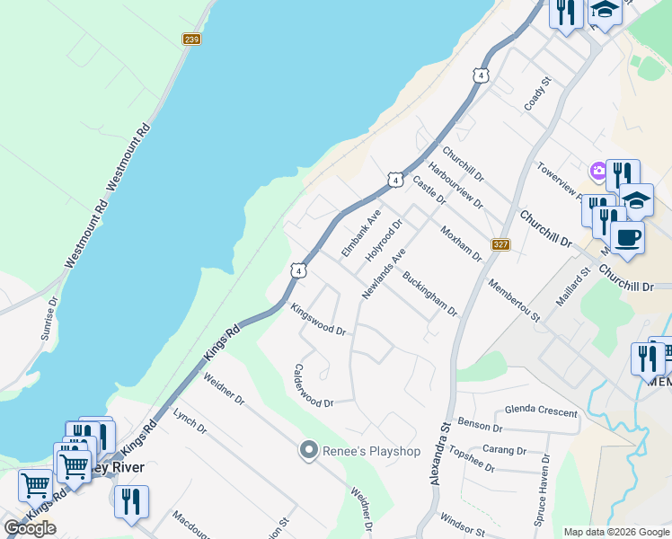 map of restaurants, bars, coffee shops, grocery stores, and more near 24 Rosemount Drive in Sydney