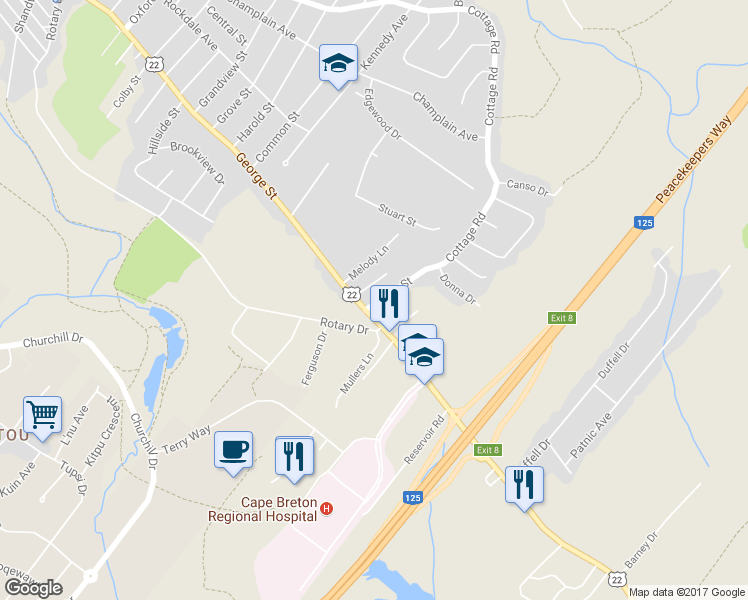 map of restaurants, bars, coffee shops, grocery stores, and more near 15 Edgar Street in Mira Road