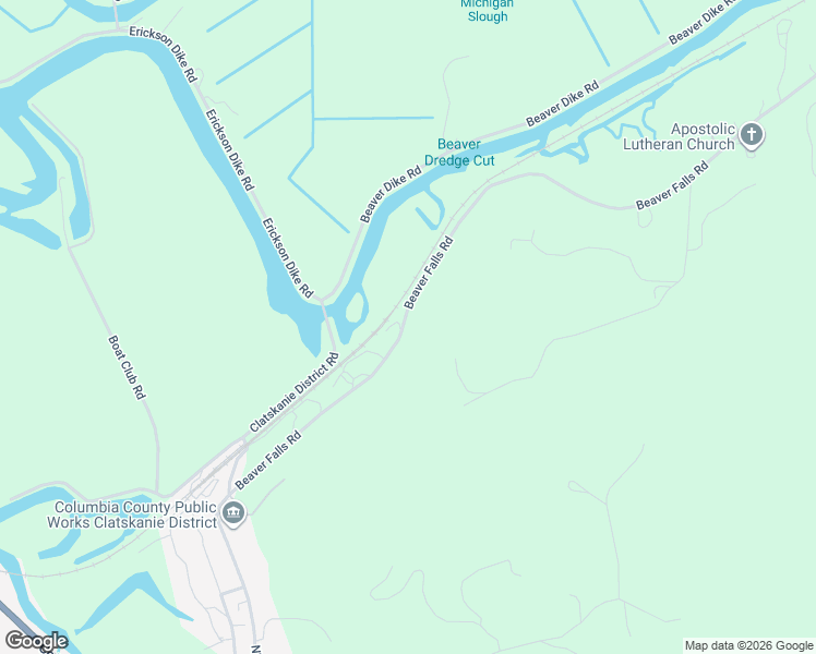 map of restaurants, bars, coffee shops, grocery stores, and more near 17970 Beaver Falls Road in Clatskanie