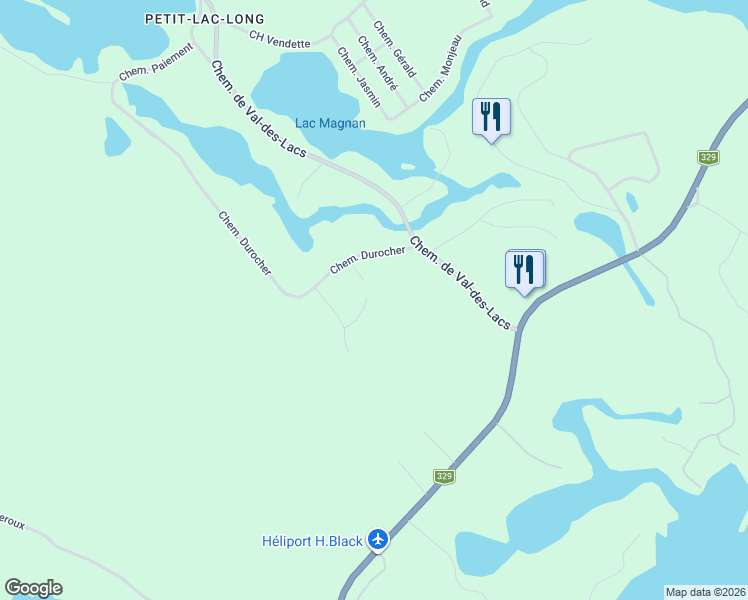 map of restaurants, bars, coffee shops, grocery stores, and more near 6000 Impasse Louis Olivier Leduc in Sainte-Agathe-des-Monts