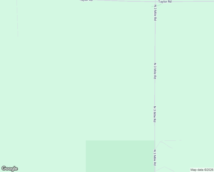 map of restaurants, bars, coffee shops, grocery stores, and more near North 3 Mile Road in Hessel