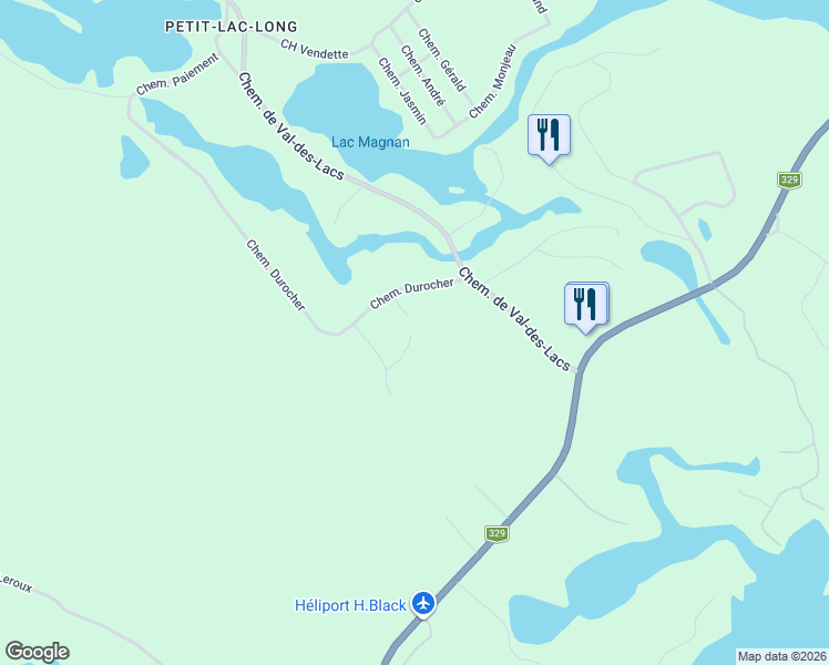 map of restaurants, bars, coffee shops, grocery stores, and more near 6000 Impasse Louis Olivier Leduc in Sainte-Agathe-des-Monts