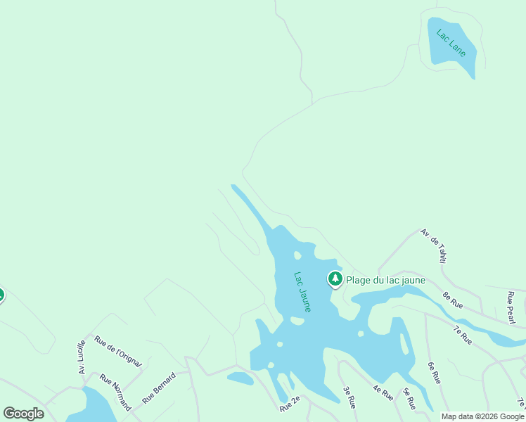 map of restaurants, bars, coffee shops, grocery stores, and more near 427 8e Rue in Chertsey