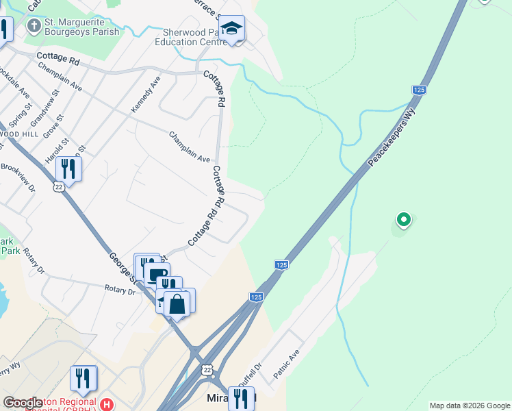 map of restaurants, bars, coffee shops, grocery stores, and more near 42 Canso Drive in Sydney