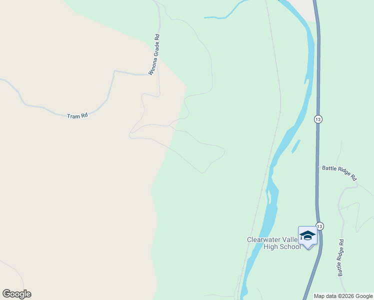 map of restaurants, bars, coffee shops, grocery stores, and more near 300 Canyon Drive in Kooskia