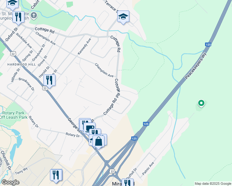 map of restaurants, bars, coffee shops, grocery stores, and more near 670 Cottage Road in Sydney