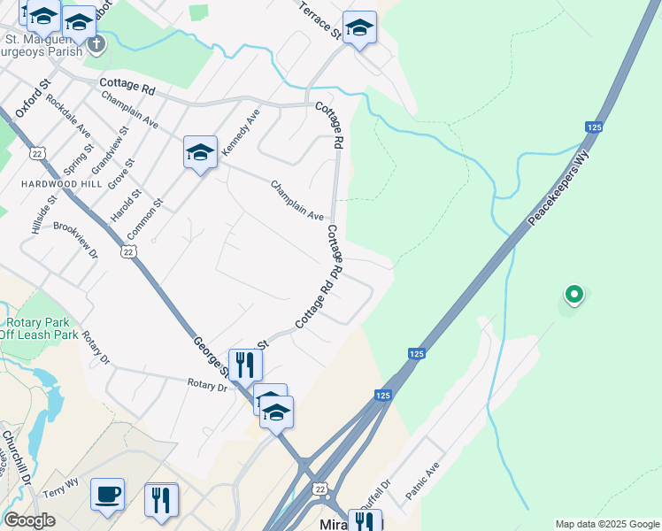 map of restaurants, bars, coffee shops, grocery stores, and more near 670 Cottage Road in Sydney