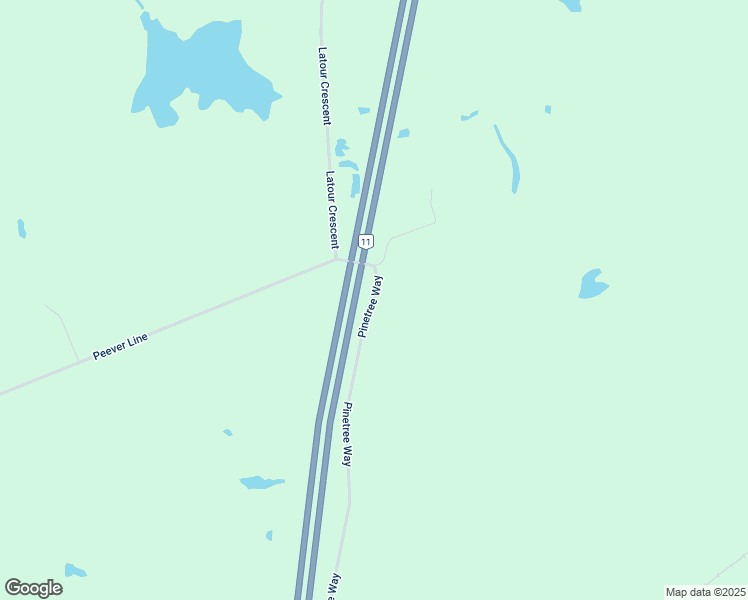 map of restaurants, bars, coffee shops, grocery stores, and more near 170 Pinetree Way in Powassan