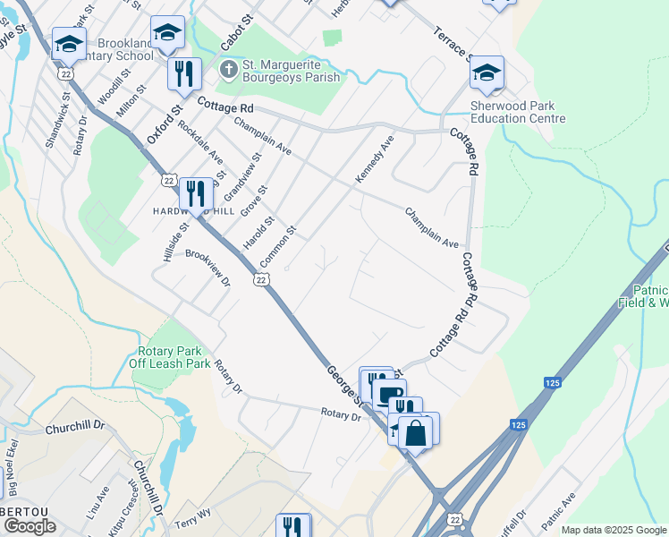 map of restaurants, bars, coffee shops, grocery stores, and more near 40 Cameron Estates in Mira Road