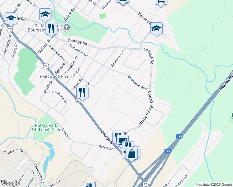 map of restaurants, bars, coffee shops, grocery stores, and more near 14 Tower Heights in Sydney