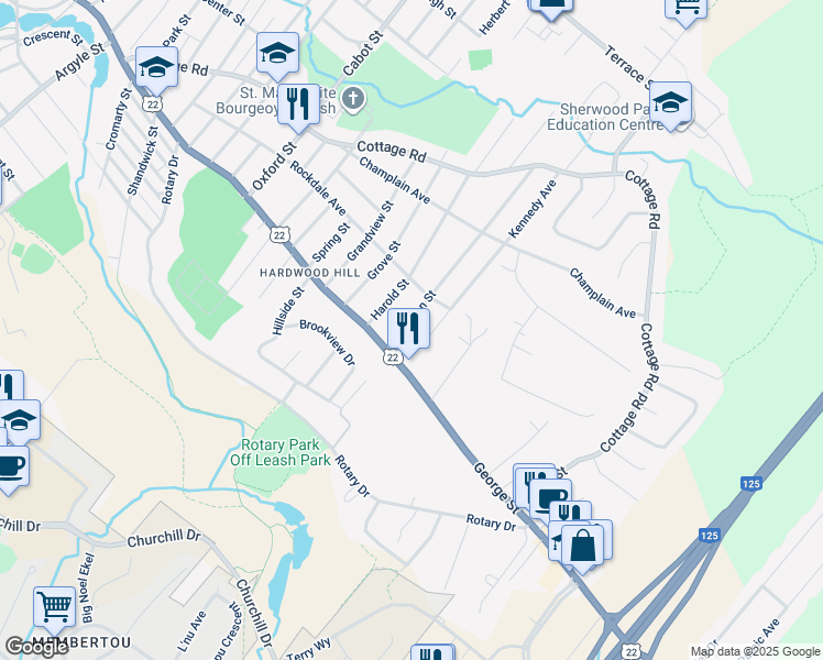map of restaurants, bars, coffee shops, grocery stores, and more near 15 Common Street in Sydney