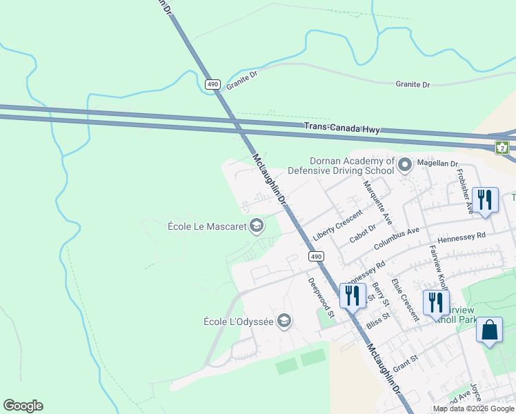 map of restaurants, bars, coffee shops, grocery stores, and more near 19 Kelly Road in Moncton