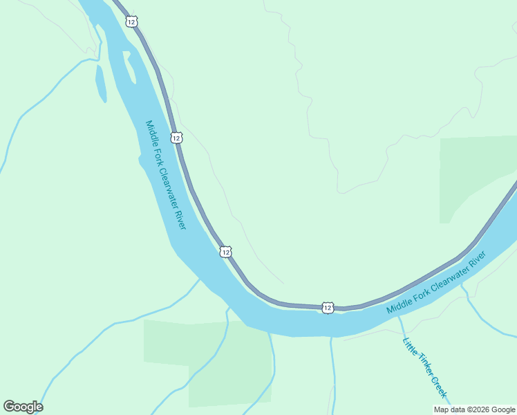 map of restaurants, bars, coffee shops, grocery stores, and more near U.S. 12 in Kooskia