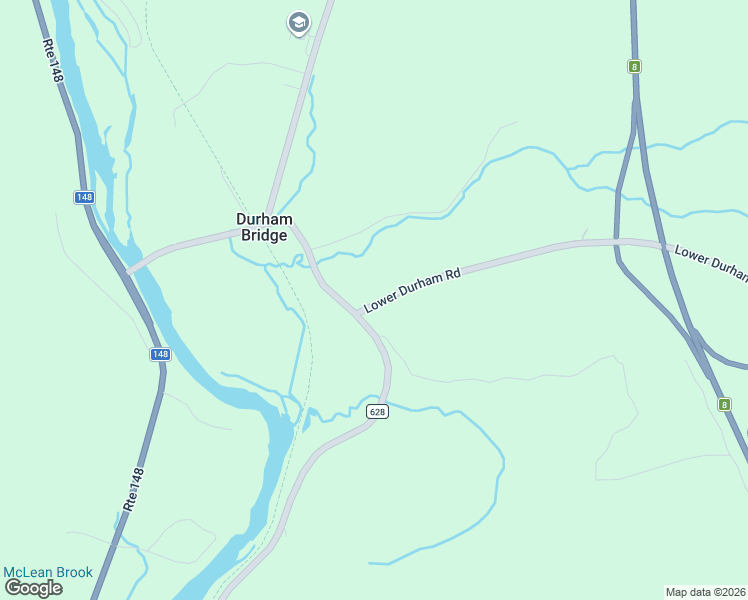 map of restaurants, bars, coffee shops, grocery stores, and more near 15 Lower Durham Road in Durham Bridge
