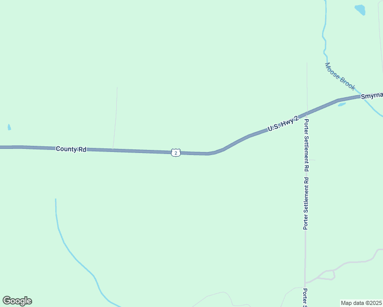 map of restaurants, bars, coffee shops, grocery stores, and more near County Road in Aroostook County