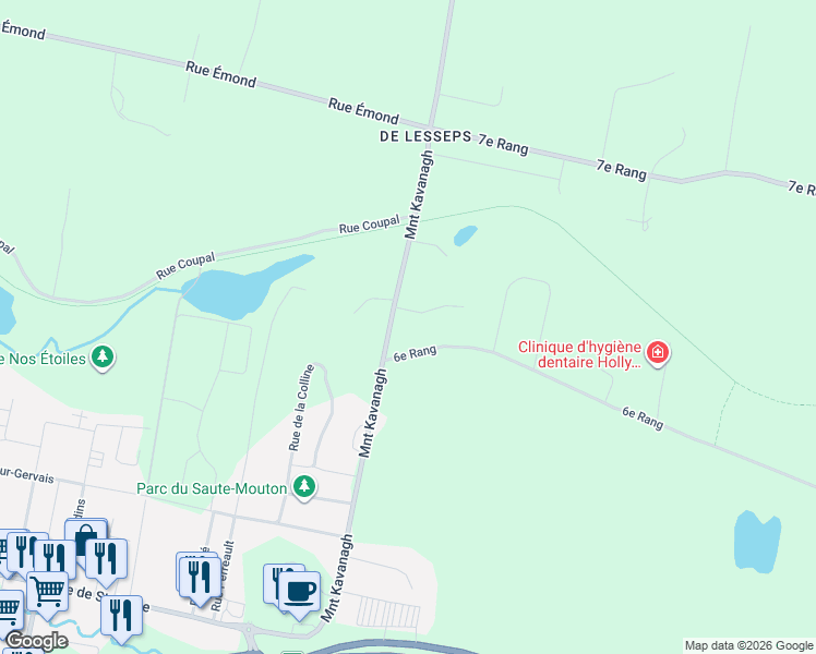 map of restaurants, bars, coffee shops, grocery stores, and more near 10 Chemin de la Charmille in Mont-Tremblant